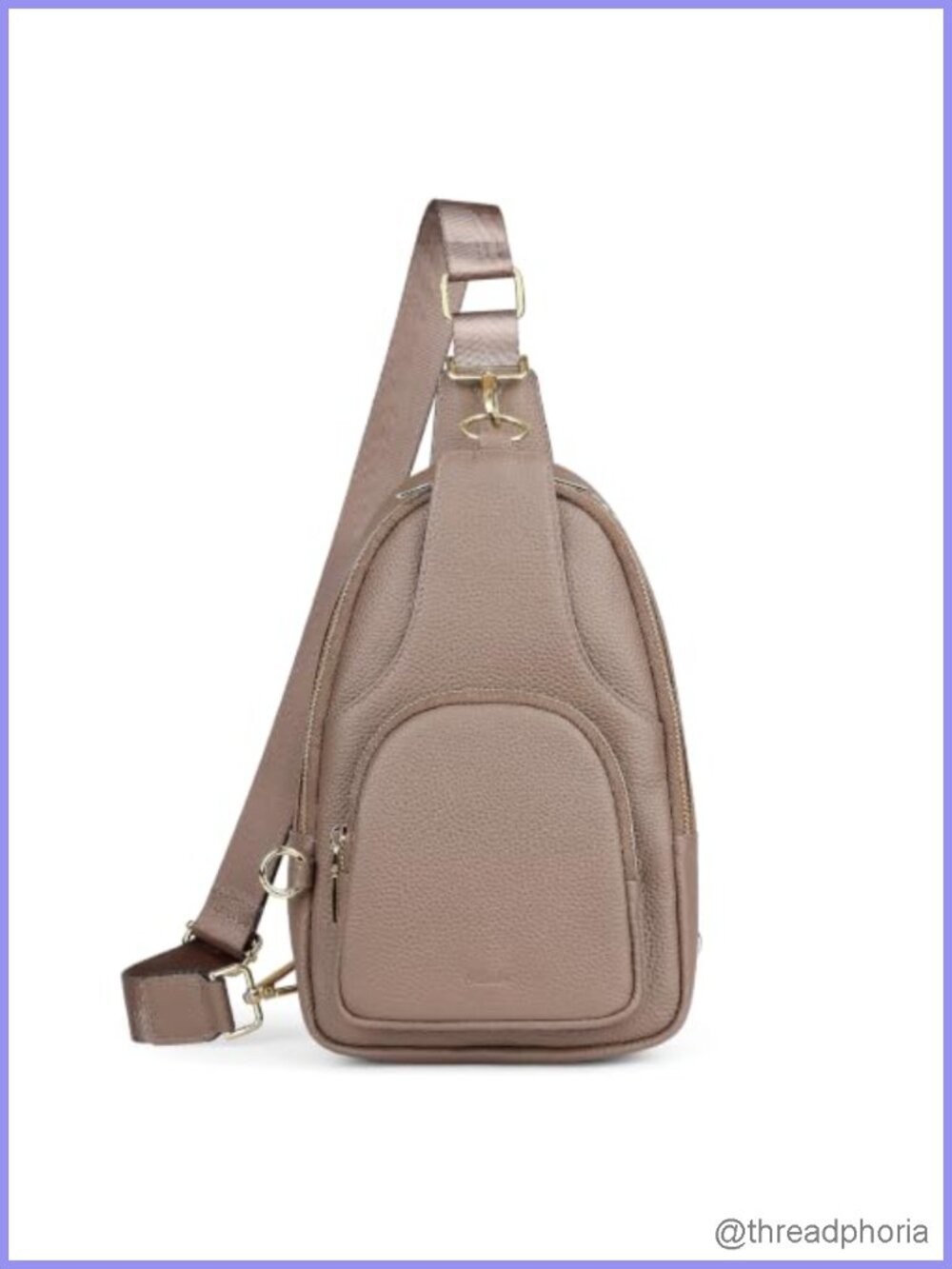 Anti-Theft Genuine Leather Sling Bag for Women